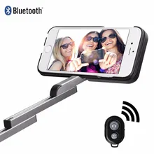 Роскошные 3 в 1 Bluetooth Селфи Телефон Случае Выдвижной Селфи Палки для iPhone6/6 s iphone7/Плюс с держатель телефона чехол сумка Стенд