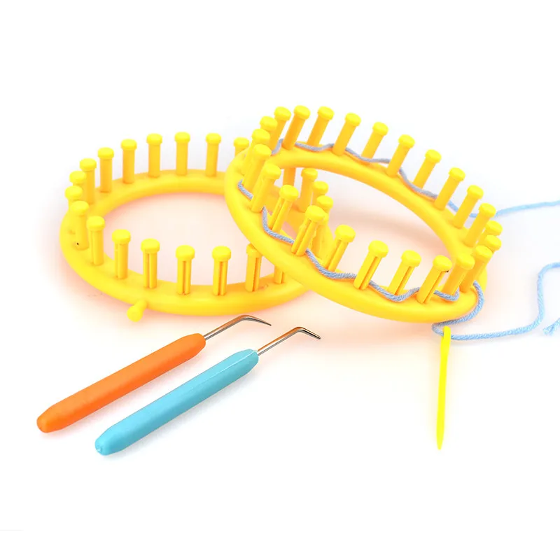 Looen-14cm-Round-Circle-Hat-Knitting-Knit-Loom-Needles-DIY-Tool-Kit-Knitting-Loom-Sewing-Tools (4)