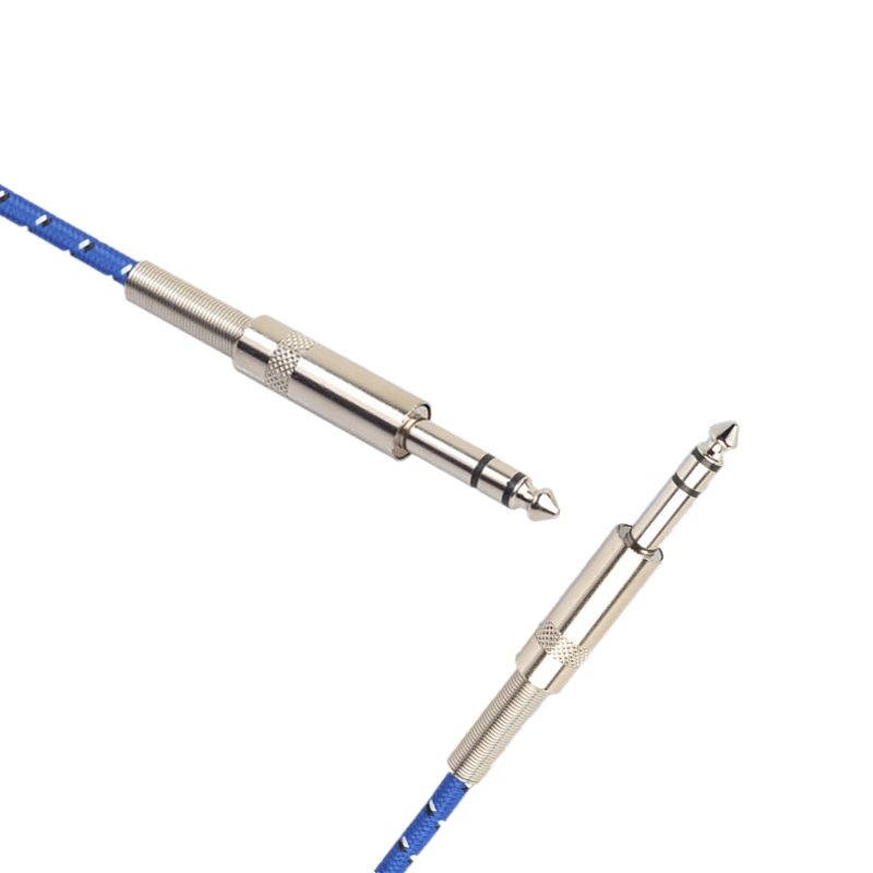 Rankman 6.35mm to 6.35mm Jack Male to Male AUX Cable Audio Line for Mixer Amplifier Mic Guitar