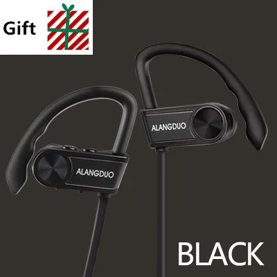 ALANGDUO G7 Plus Спортивный Bluetooth-наушник для ушей Беспроводные наушники V4.1 Гарнитура 3bluetooth наушники наушники беспроводные - Цвет: Black add Gift