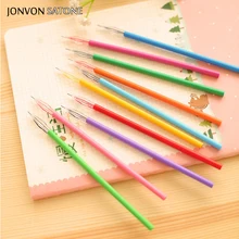 12 шт./компл. Карамельный ЦВЕТ Заправка для гелевой ручки набор блеск мульти Цветной ручка с чернилами стандартных цветов аксессуары стержни для гелевых ручек стержень школьные канцелярские принадлежности