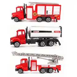 Для детей мальчик металлический пластиковый пожарная машина игрушка с лестницей обучающая игрушка автомобиль для детей подарок