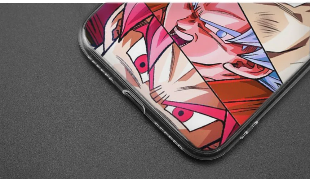 Силиконовый чехол для iPhone XS X Max XR 7 8 6 6s Plus 5 5S SE 5C 7Plus 7+ чехол для телефона s Coque Dragon Ball Z Аниме Гоку мультфильм