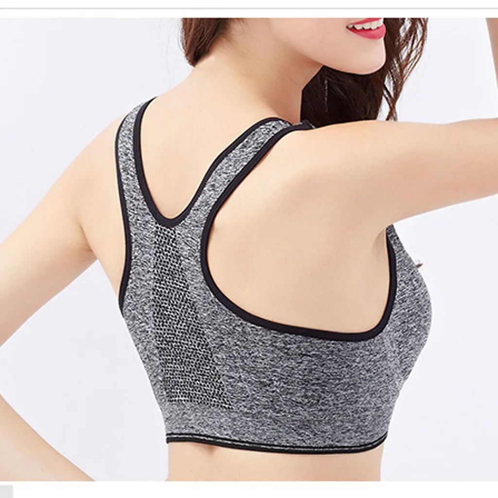 plus size breathable sports bra