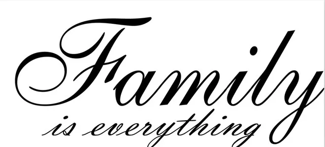 Family is Everything Cursive vinyl wall decal quote sticker decor ...