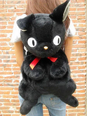 Compra online de Gato preto em saco de plástico botão macio