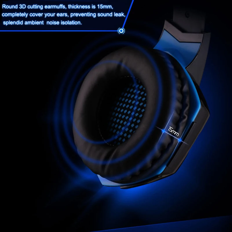 Gaming Headset USB 7.1 Surround Sound Vibration Headphone For Computer PC Headset Earphone Headband with Microphone LED Light