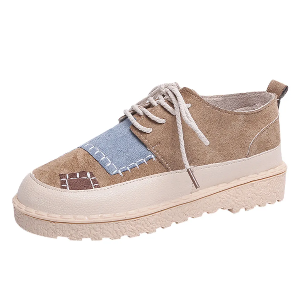 round toe flat sneakers