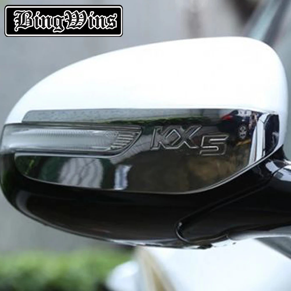 

BING WINS Car Styling For KIA Sportage KX5 2016 2017 ABS Side Door Rearview Mirrors Covers Trim car accessories for Kia KX5