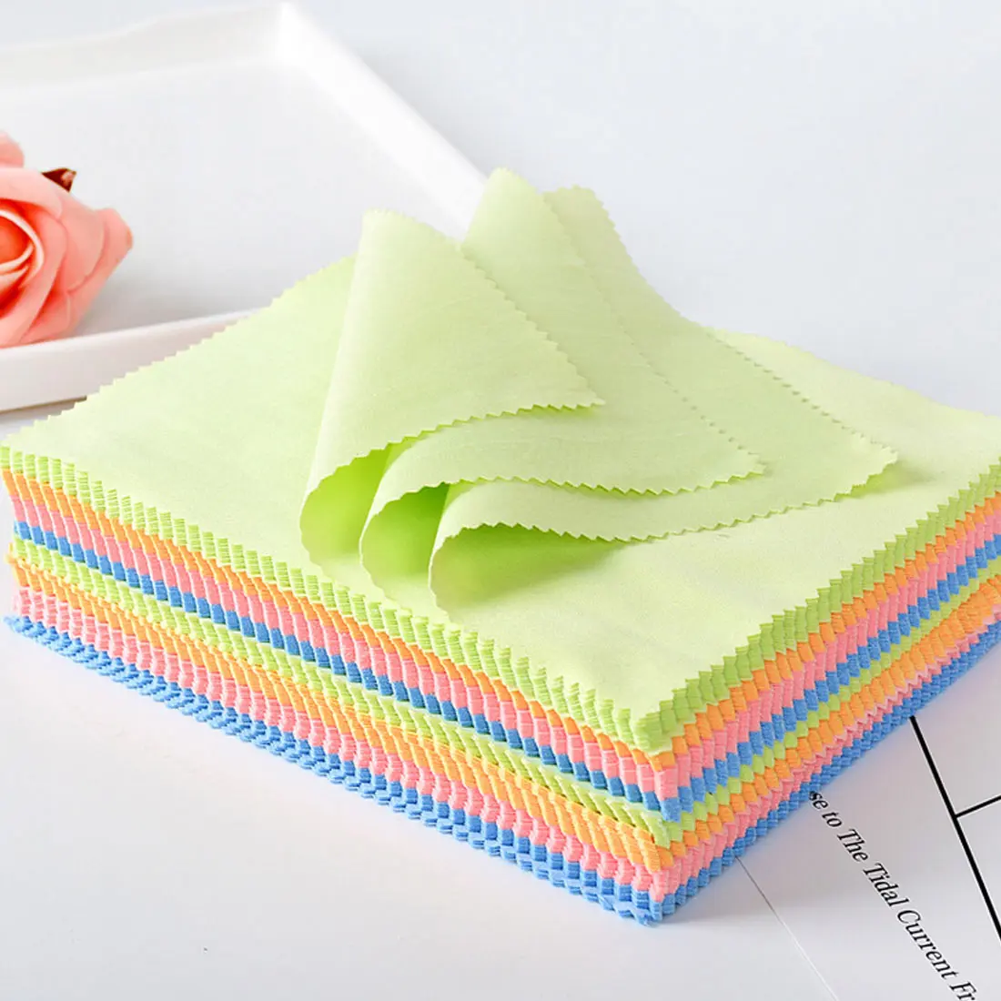 

Wipe Silver Jewelry Polishing Cloth Silver Ornaments Cloth Candy Color Cleaning Cloth Useful Jewelry Tools