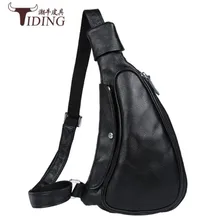 Человек груди сумки из натуральной кожи деловой человек платье Модная винтажная Сумка груди плеча Сообщение из коровьей кожи