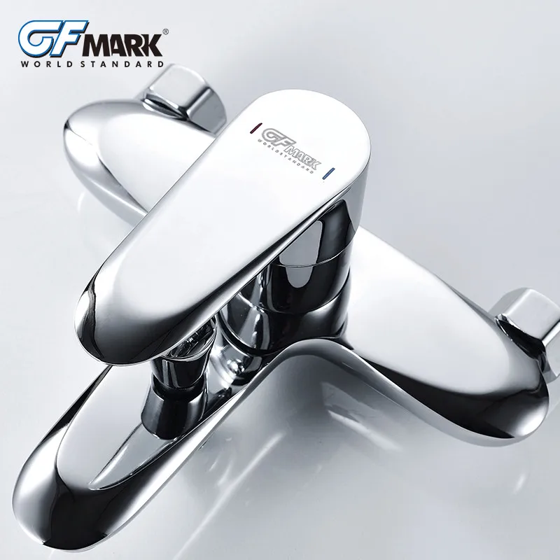 GFmark набор душевых смесителей настенный хромированный латунный Смеситель для