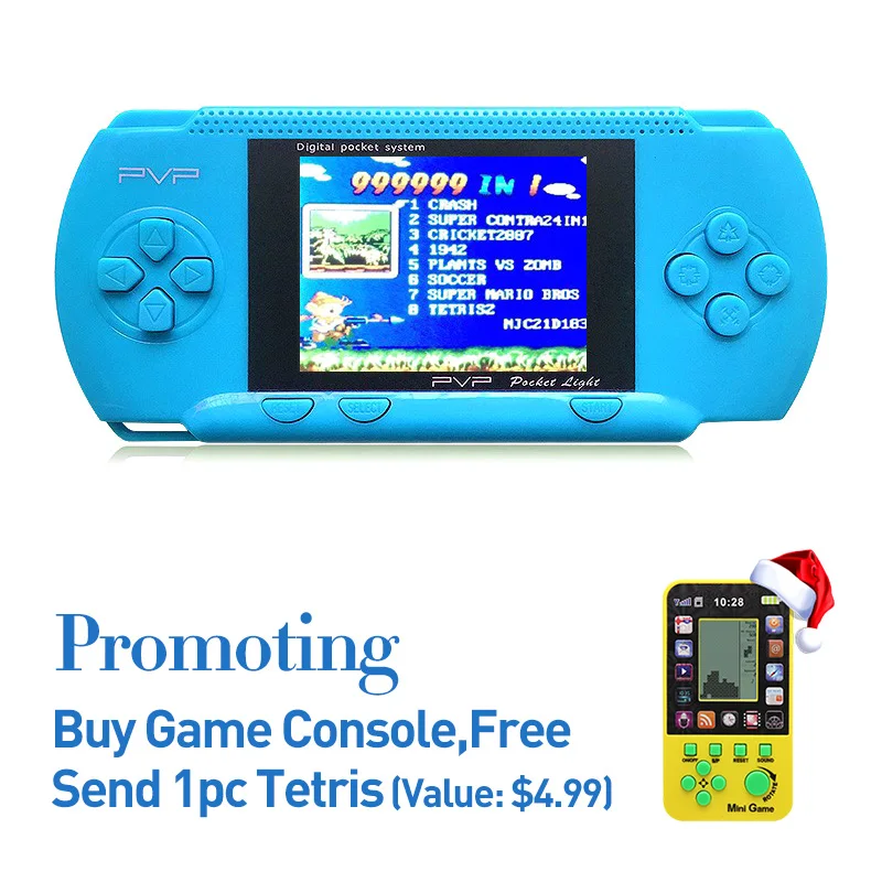 JXD Freeshipping 2.8'' Retro Portable Game Handheld Player