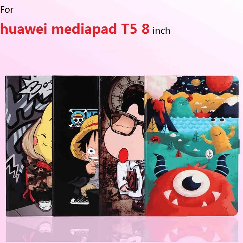 Различные рисунки Магнитная из искусственной кожи чехол для нового 2019 huawei MediaPad T5 8 inch Крышка для huawei MediaPad 8 "JDN2-AL00/W09