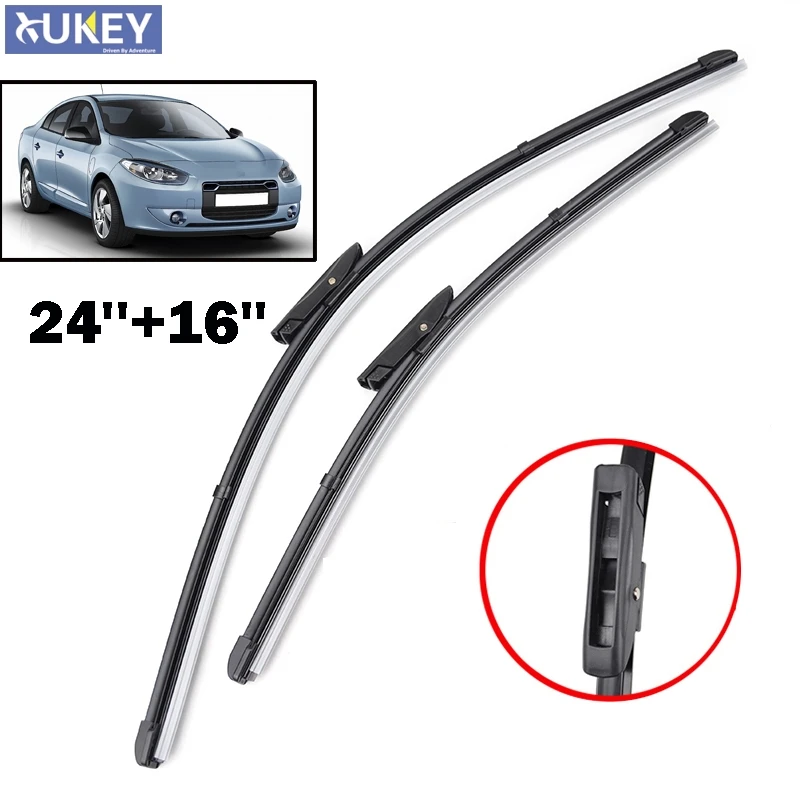 Xukey стеклоочистители для Renault Fluence 2" 16" подходит штык руки 2011 2012 2013 лобовое стекло переднее окно