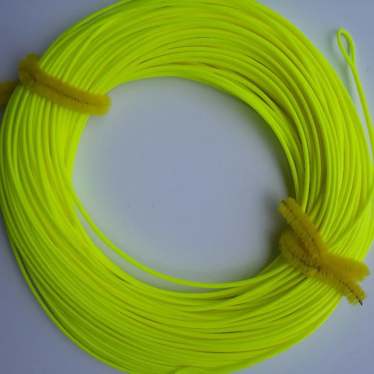 FREE SHIPPING 100 FT Weight Forward Floating Fly Fishing Line 2 Welded Loops Floating Fishing