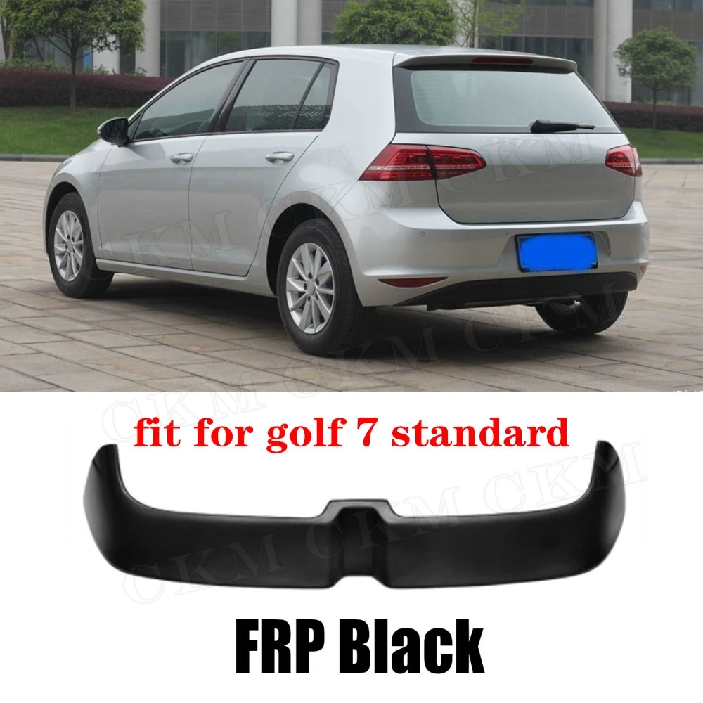 Для игры в гольф, MK7 углеродного волокна задний спойлер Отделка багажника крылья для Volkswagen VW Golf 7 VII МК 7 GTI R- O Стиль - Цвет: standard  FRP