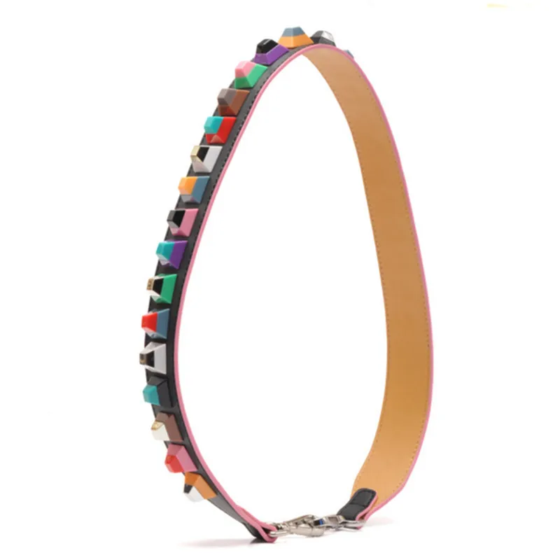 Strapper You Leather Rivets Bag Strap Belt Shoulder Bag Accessories Belts Long Handbag Band Leather accessories strap