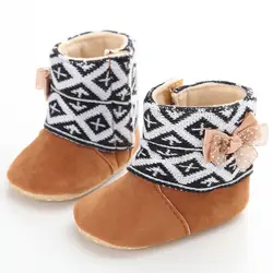 WONBO/новые детские ботинки для маленьких мальчиков и девочек, модные хлопковые зимние теплые ботинки для детей 0-18 месяцев