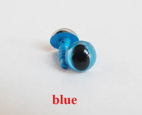 20pcs/lot colorful  Tiny 9mm toy cat eyes plastic safety eyes + washer for doll accessories--color option 7