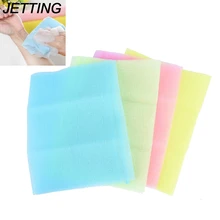 1 шт нейлон отшелушивающий Красота кожи ванна душ для ванной комнаты с рисунками Полотенца задняя скраб для тела чистящее средство для мытья губки и скребки