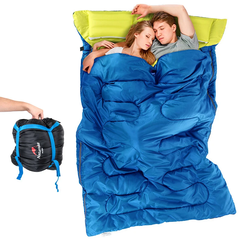 

Naturehike Sleeping Bag Envelope 2.15m*1.45m Outdoor Double Length Adult Portablecamping hiking portable Adult sleeping bags