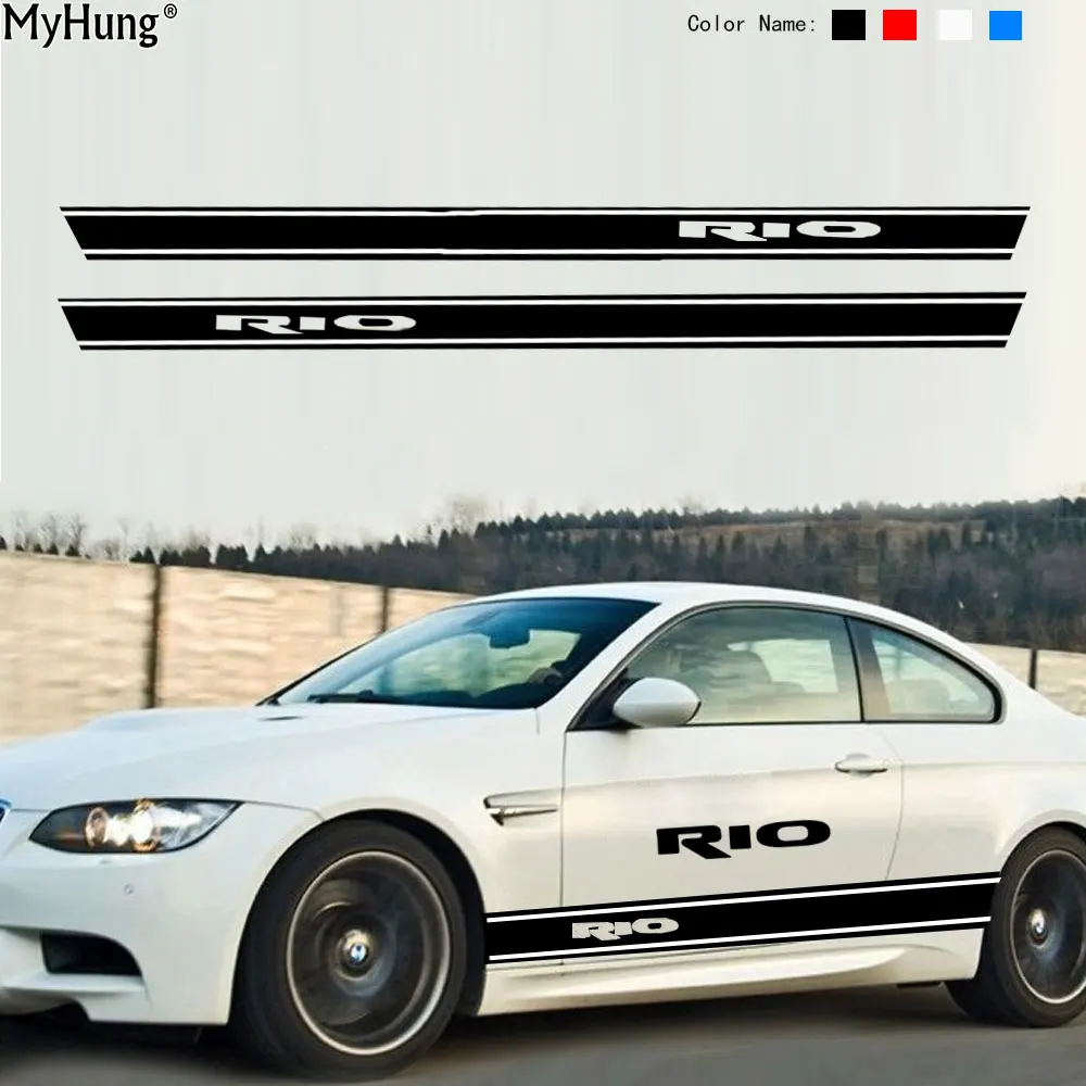 2 шт. водонепроницаемые наклейки для кузова автомобиля Kia Rio|car body sticker|waterproof stickersfor