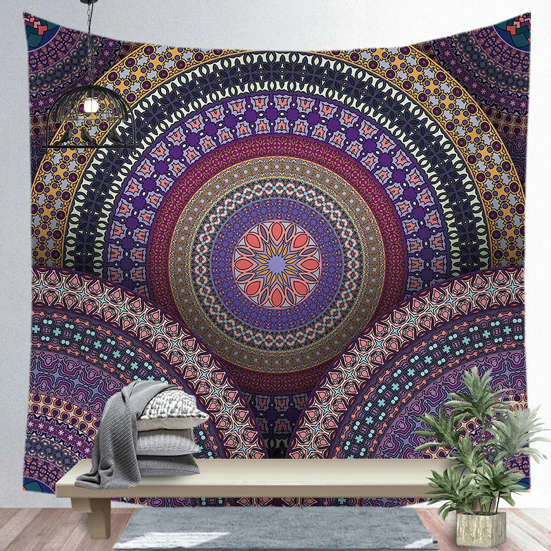 

Mandala Tapestry Twin Hippie Wall Hanging Bedspread Throw Cover Beach Mat Table Cloths Home Art Bohemian Home Decor Blanket