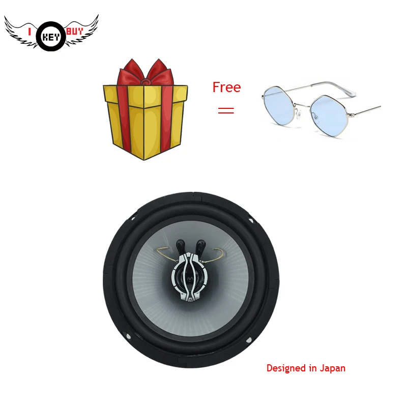 

I Key Buy High Performance 1pc 300W 2 Ways Coaxial Component Speakers 4Ohm Sound Vehicle Powered Stereo Audio Speaker 1PC