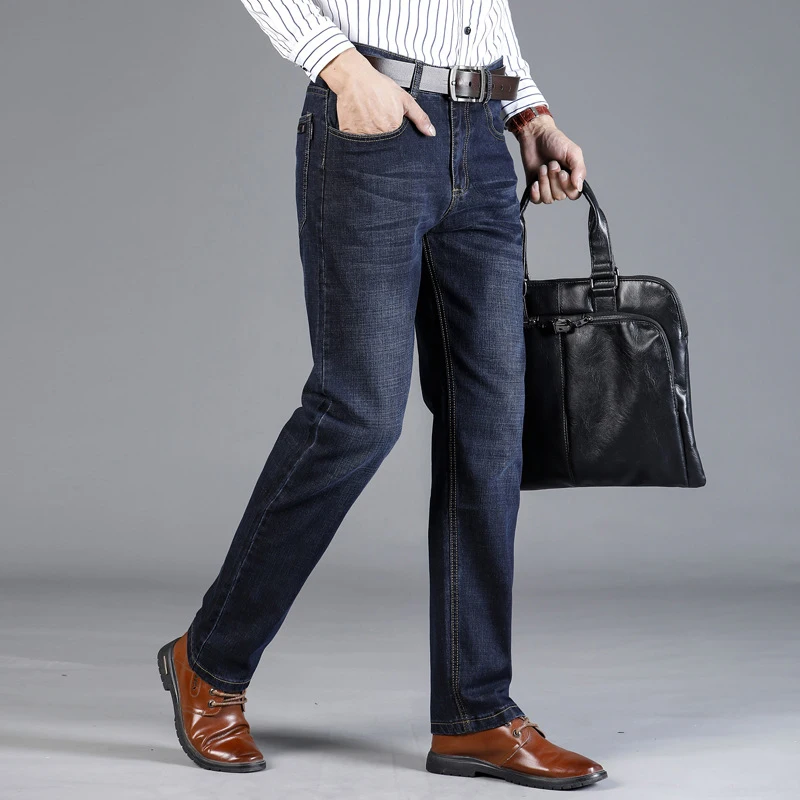2019 Spring Autumn Fashion Men Jeans European American Business Denim Trousers Casual Smart Pants Stretch Classical Jeans Men 2019 Spring Autumn Fashion Men Jeans European American Business Denim Trousers Casual Smart Pants Stretch Classical Jeans Men