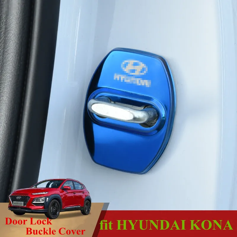 

For Hyundai KONA/KAUAI 2018 Car Door Lock Key Cover Latch Stop Anti Rust Water Proof Door Lock Keys Protect Buckle Cover Kona