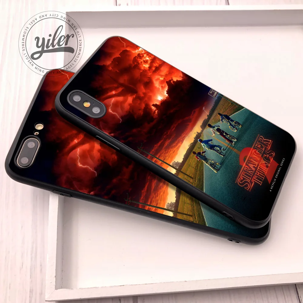 Coque чехол с принтом из сериала "очень странные дела" для iPhone 7 Plus 11 pro XS Max чехол для iPhone 5S, SE 6S 7 8 Plus чехол s для iPhone XR 6 7 8 Plus чехол