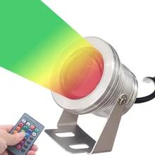 OSIDEN светодиодный подводный светильник RGB 10 Вт 12 В светодиодный подводный светильник 16 цветов водонепроницаемый IP67 фонтан PoolLamp светильник ing пейзаж лампа