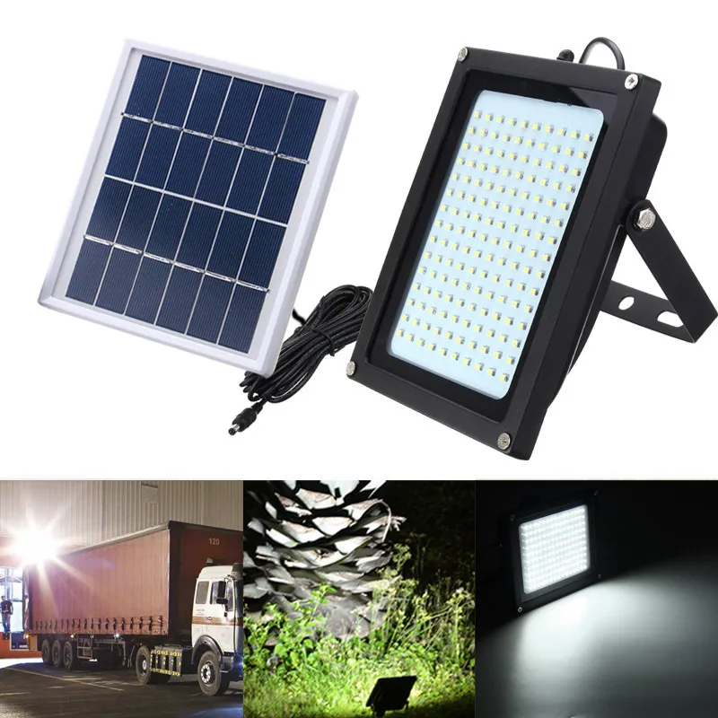 

Solar Powered Flood LED Light Street Lamp Outdoor Garden Security Lamp Waterproof Night Lighting 150LED 3528SMD