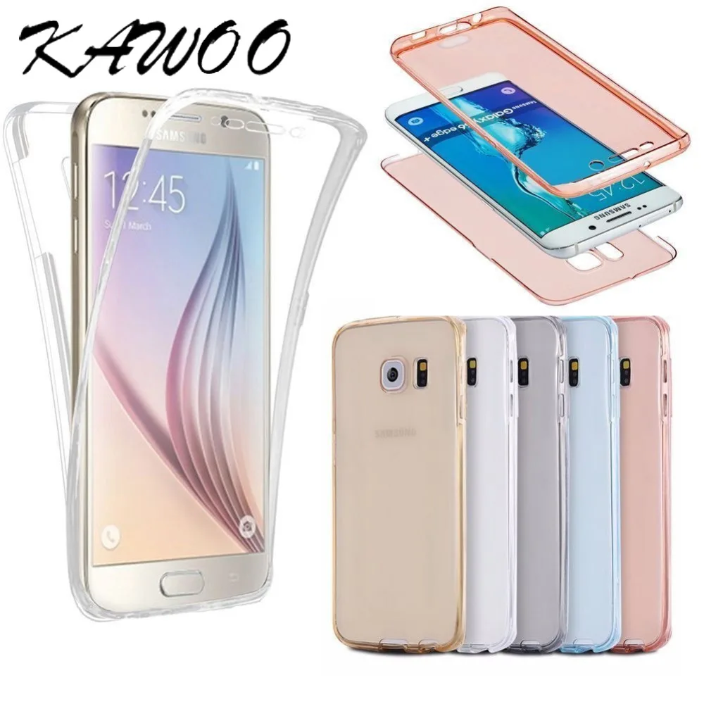 For Samsung Galaxy S8 Case Silicone Full Body Front&Back Cover For Samsung A5 Shockproof Capa For J3 J5 J7 S6 S6 Edge S7 S9 A310 all Lo