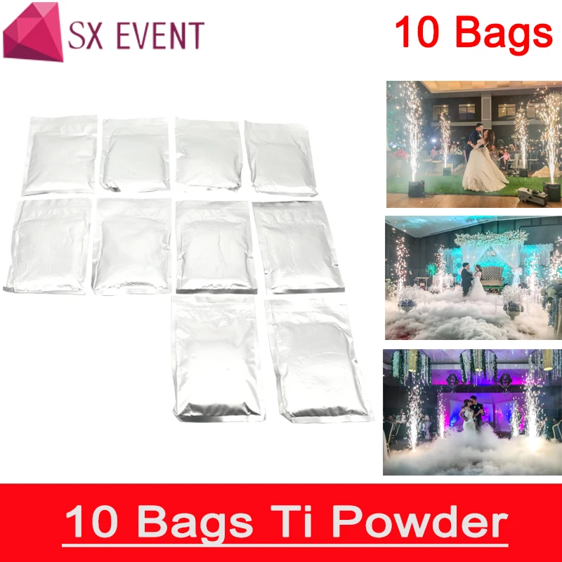

10bags/lot Outdoor Indoor Cold Spark Sparkler Pyro Pyrotechnics Fireworks Machine Metal Titanium Powder