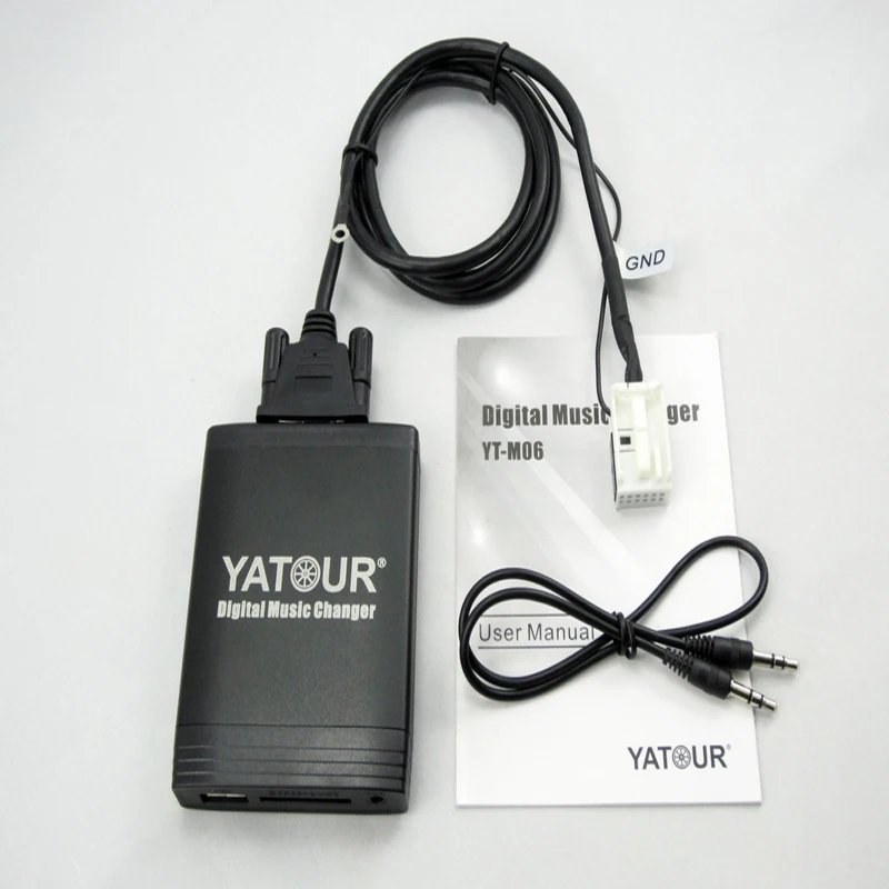 Yatour M06 для VW passat Jetta Golf Polo Tiguan Audi A3 A4 S4 Skoda Seat Автомобильный MP3 плеер USB AUX SD адаптер