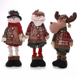 2019 Merry для рождественской вечеринки украшения Рождественские подарки большой Санта Клаус снеговик оленей куклы висит украшения для дома