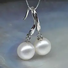 PERFECT ROUND WHITE 8-9 MM AAA SOUTH SEA PEARL DANGLE EARRING 14K WHITE GOLD huge pair of 11mm natural tahitian genuine black perfect round pearl earring