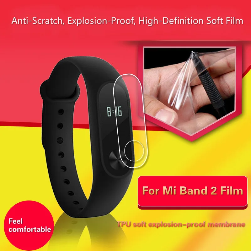 

3ps Films For Mi Band 2 HD Screen Protective Film Scratch Screen Matte Anti Fingerprint Screen Protective Soft Film