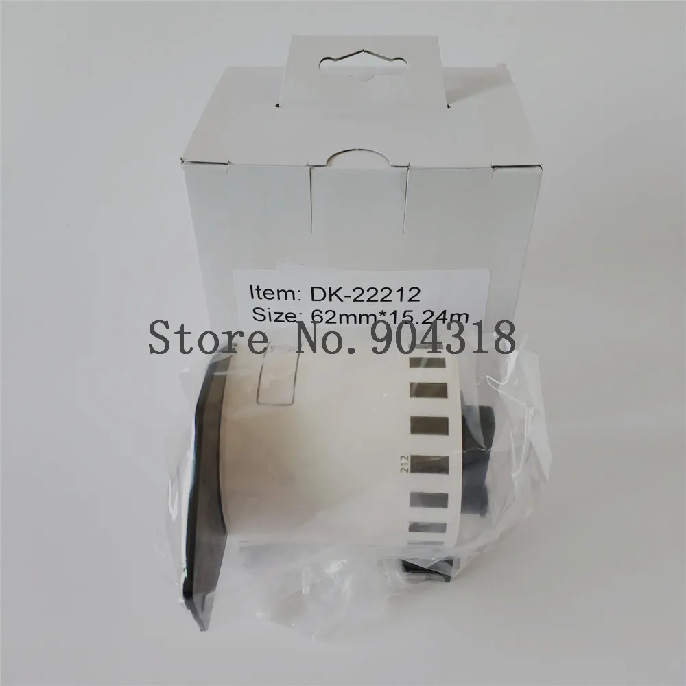 4 рулона совместимые с Brother Этикетки DK 22212 Φ DK22212 2212 термопленочные этикетки для QL