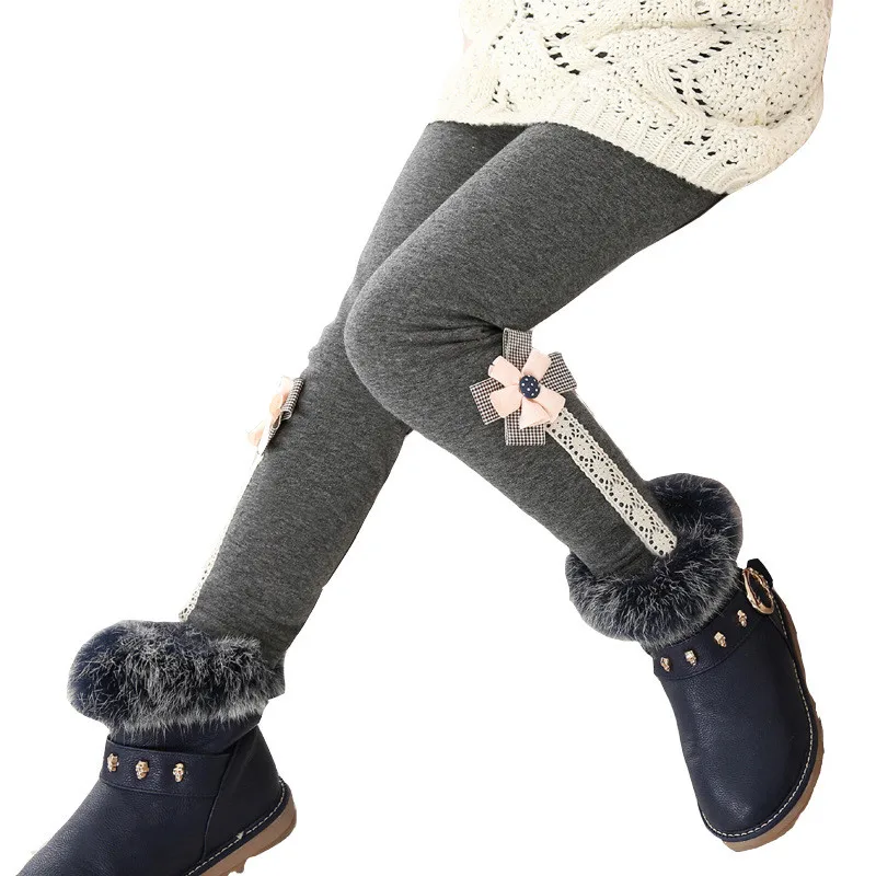 Зимняя одежда детские леггинсы утепленные брюки для подростков леггинсы для девочек Теплые штанишки для маленьких девочек одежда для малышей