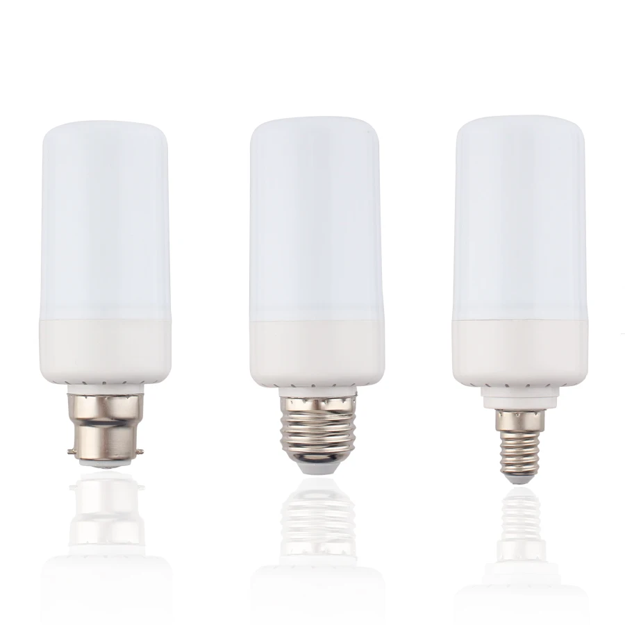 

E27 Led Bulb Light fire Flame Effect 5W 220V 12V B22 E14 E27 Led Flame Fire Light Bulbs Lamp Effect With Smart Home Decoration