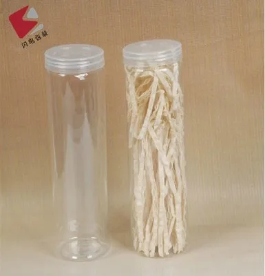 

hard plastic PET 5.5 * 20CM finger biscuit box cookie jar plastic bucket Biscuits Cracker Barrel Box, 20/pcs