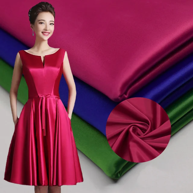 Polyester Spandex Bridal Fabric Thick Heavy Weight for Dressin Fabric