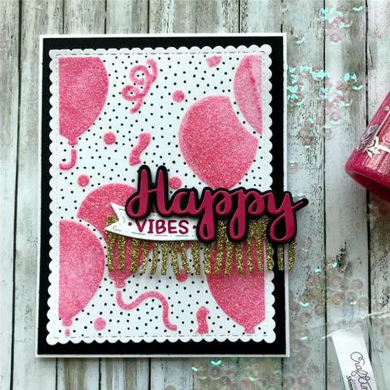 GJCraftsHappy Metal Cutting Dies for Scrapbooking 2019 New DIY Card Decor Paper Craft Die Cut Stencil 62*47mm | Дом и сад