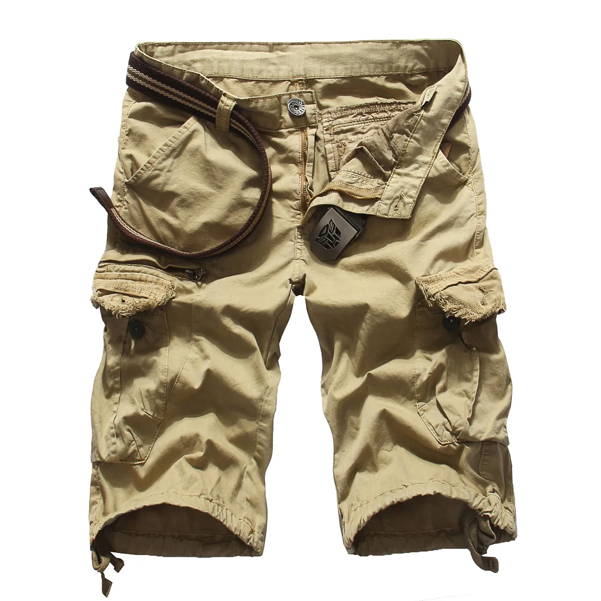 Мужские шорты Карго Новое поступление модные мужские карго шорты прямые свободные модные хлопковые мужские Короткие повседневные брюки плюс размер