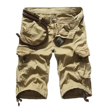 Мужские шорты Карго Новое поступление модные мужские карго шорты прямые свободные модные хлопковые мужские Короткие повседневные брюки плюс размер