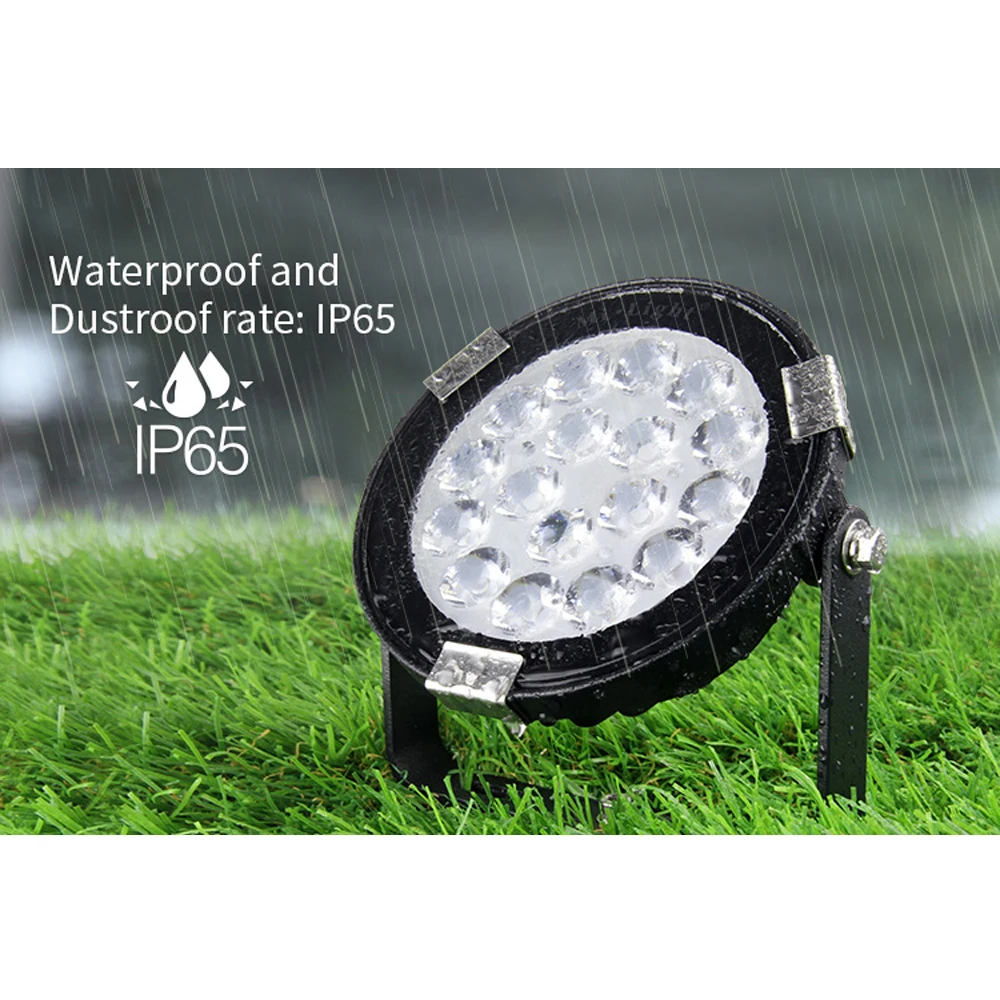 

Mi Light RGB CCT Waterproof LED Garden Light 9W led lamp DC 24V 110V 220V Dustproof Outdoor Pond path flood spot Landscape Light