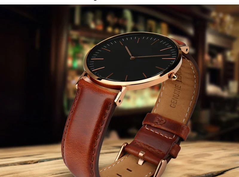 MAIKES аксессуары для часов Ремешок для Daniel Wellington для мужчин для женщин классический черный ремень для часов с розой Золотая застежка запястье